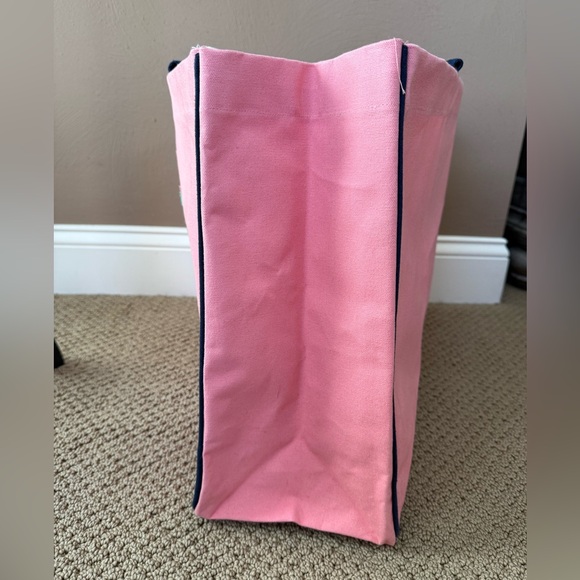 Simply Southern Pink and Navy Beach Tan Swim Tote Beach Bag - Picture 5 of 7